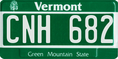 VT license plate CNH682
