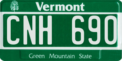 VT license plate CNH690