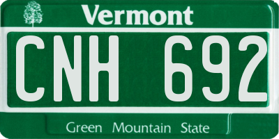 VT license plate CNH692