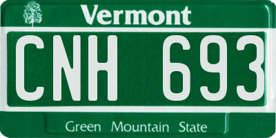 VT license plate CNH693