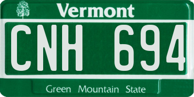 VT license plate CNH694
