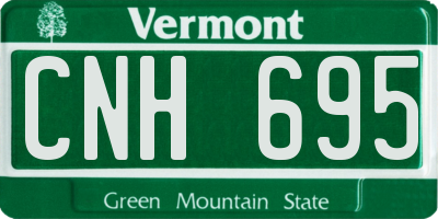VT license plate CNH695