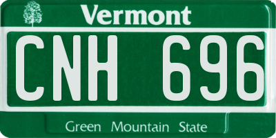 VT license plate CNH696