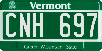 VT license plate CNH697