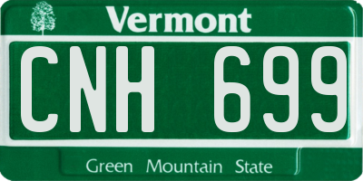 VT license plate CNH699