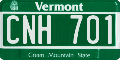 VT license plate CNH701