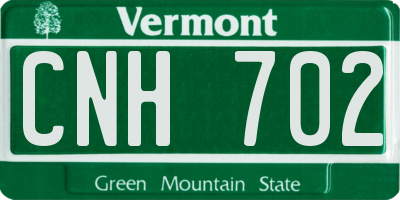 VT license plate CNH702