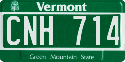 VT license plate CNH714