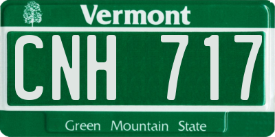VT license plate CNH717