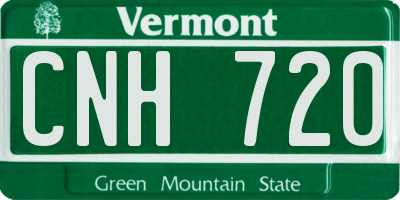 VT license plate CNH720