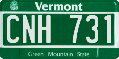 VT license plate CNH731
