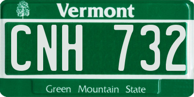 VT license plate CNH732