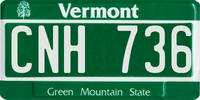 VT license plate CNH736