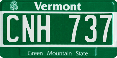 VT license plate CNH737
