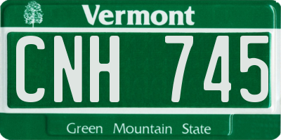 VT license plate CNH745
