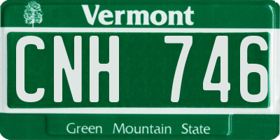 VT license plate CNH746
