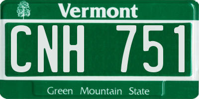 VT license plate CNH751