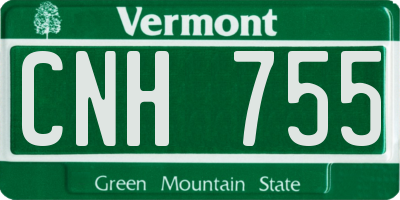 VT license plate CNH755