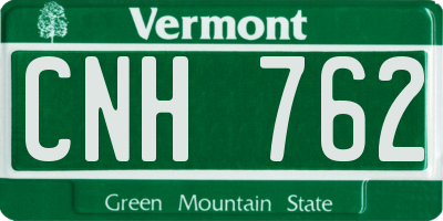 VT license plate CNH762