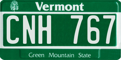 VT license plate CNH767