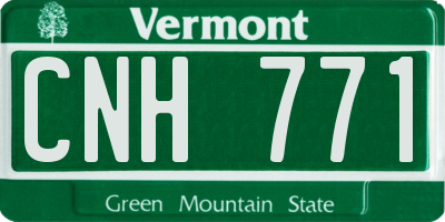 VT license plate CNH771