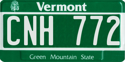 VT license plate CNH772