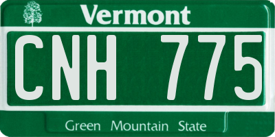 VT license plate CNH775