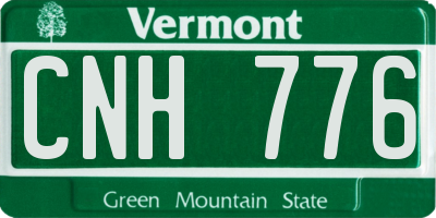 VT license plate CNH776