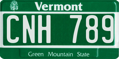 VT license plate CNH789