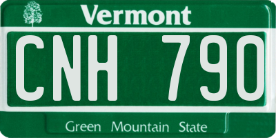 VT license plate CNH790