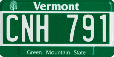 VT license plate CNH791