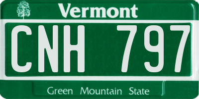 VT license plate CNH797