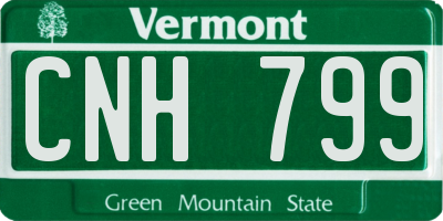 VT license plate CNH799
