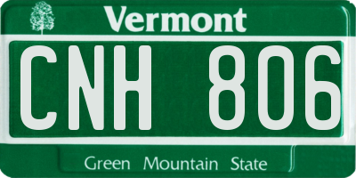 VT license plate CNH806
