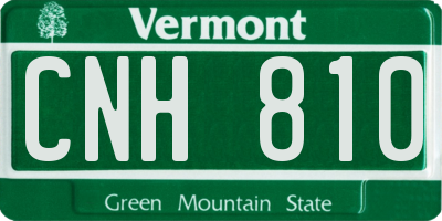 VT license plate CNH810