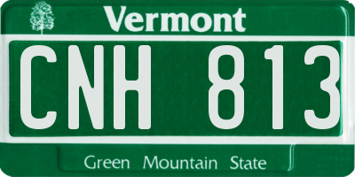 VT license plate CNH813