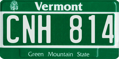 VT license plate CNH814
