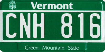 VT license plate CNH816