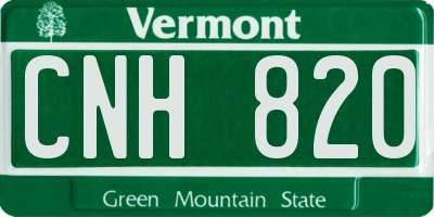 VT license plate CNH820