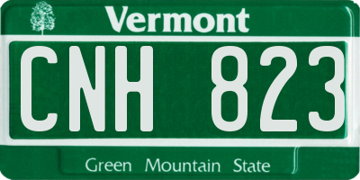 VT license plate CNH823