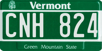 VT license plate CNH824
