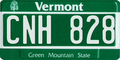 VT license plate CNH828