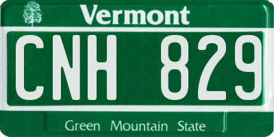 VT license plate CNH829