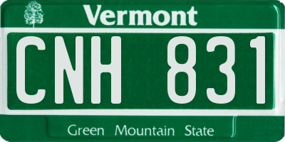 VT license plate CNH831