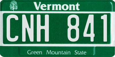 VT license plate CNH841
