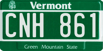 VT license plate CNH861