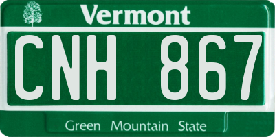 VT license plate CNH867