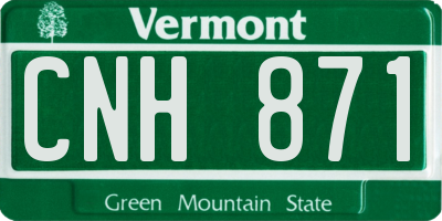VT license plate CNH871