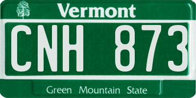 VT license plate CNH873