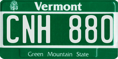 VT license plate CNH880